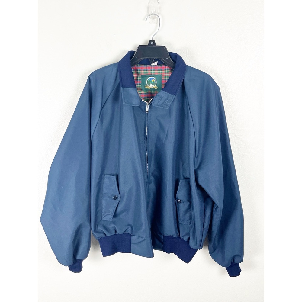 OZARK TRAIL American Vintage Blue Full Zip Lined Pockets Jacket Size XXL Casual